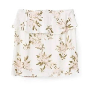 Ganni Floral Print Mini Skirt EU 38/US 6 NWT